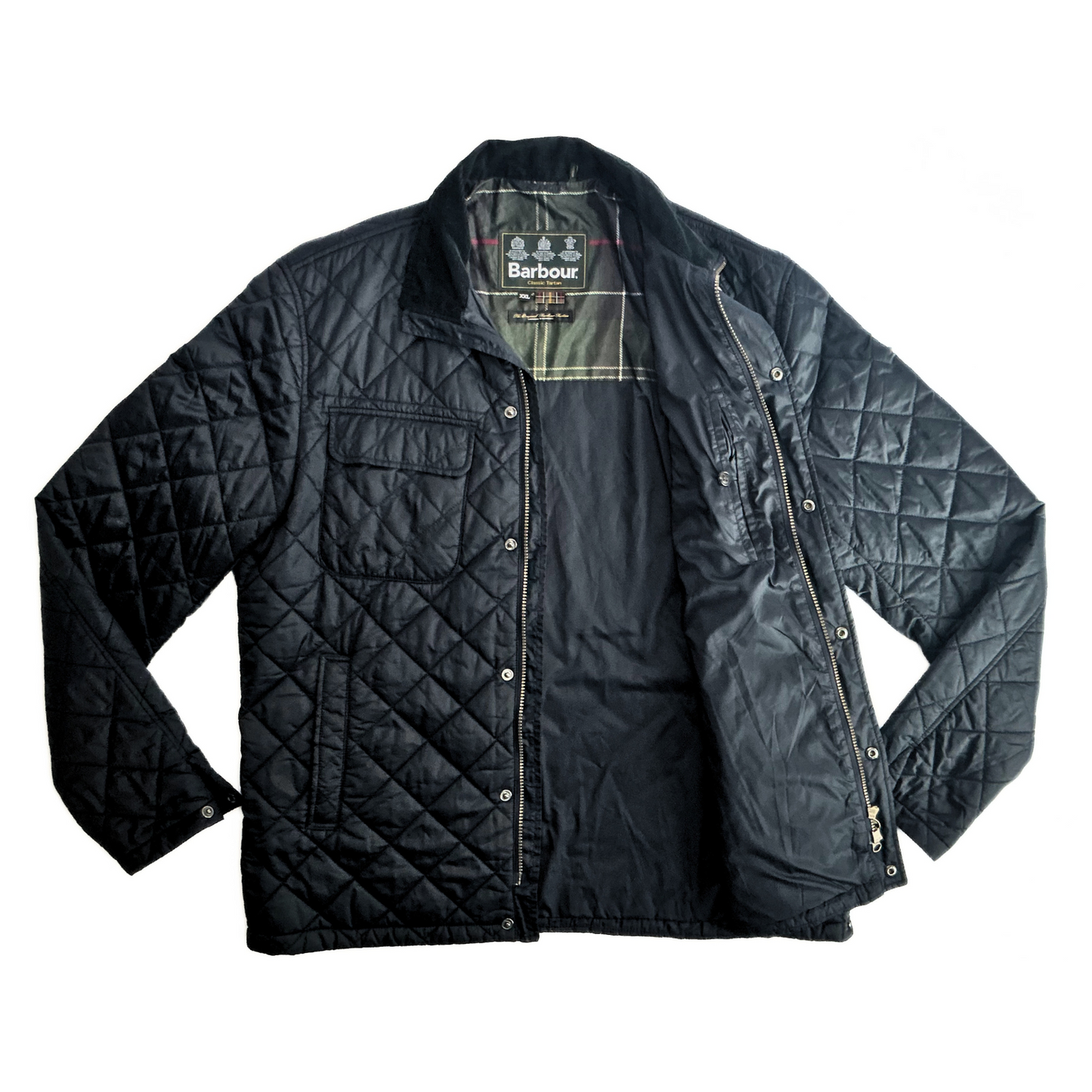 Barbour Laggan Quilted Jacket in Dark Navy