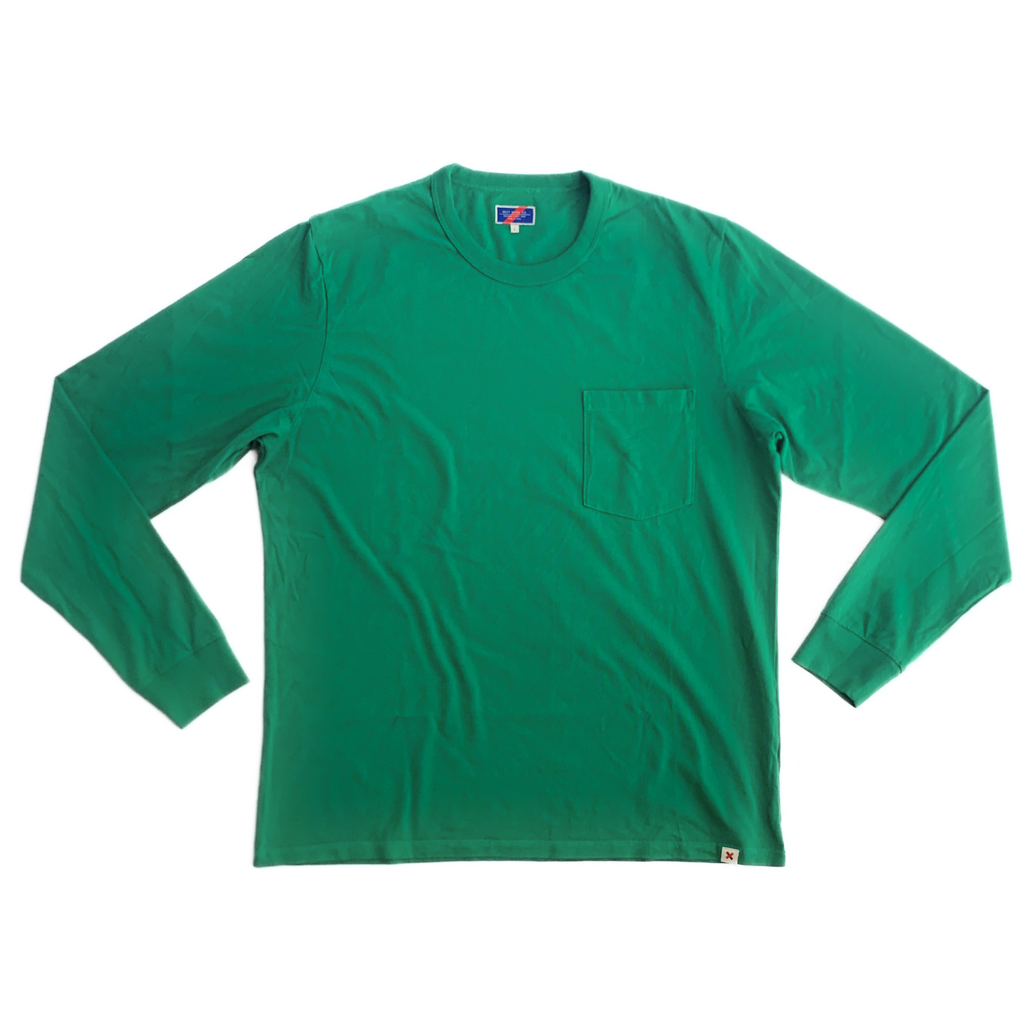 Best Made Co. Pocket Longsleeve T-Shirt in Parakeet Green