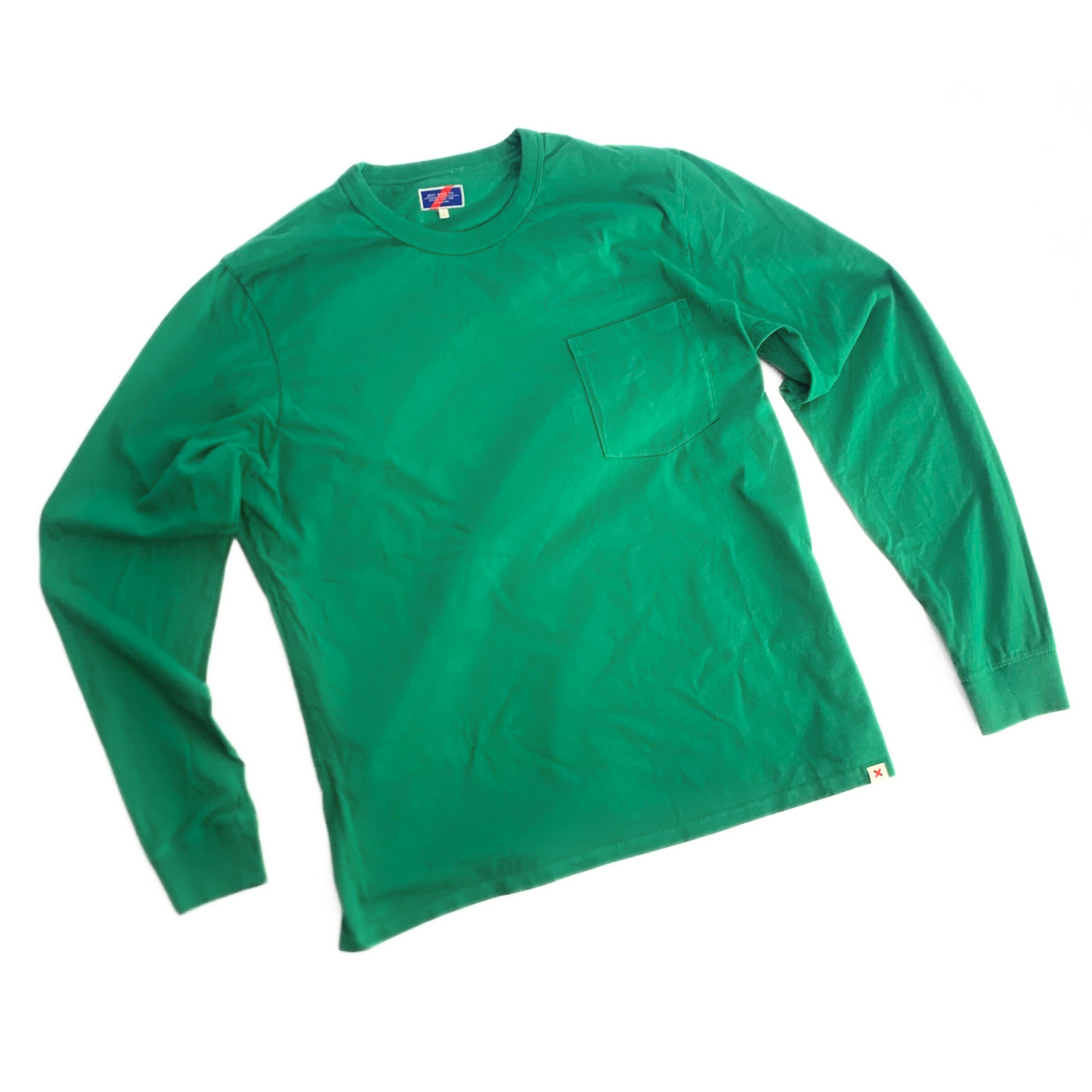 Best Made Co. Pocket Longsleeve T-Shirt in Parakeet Green