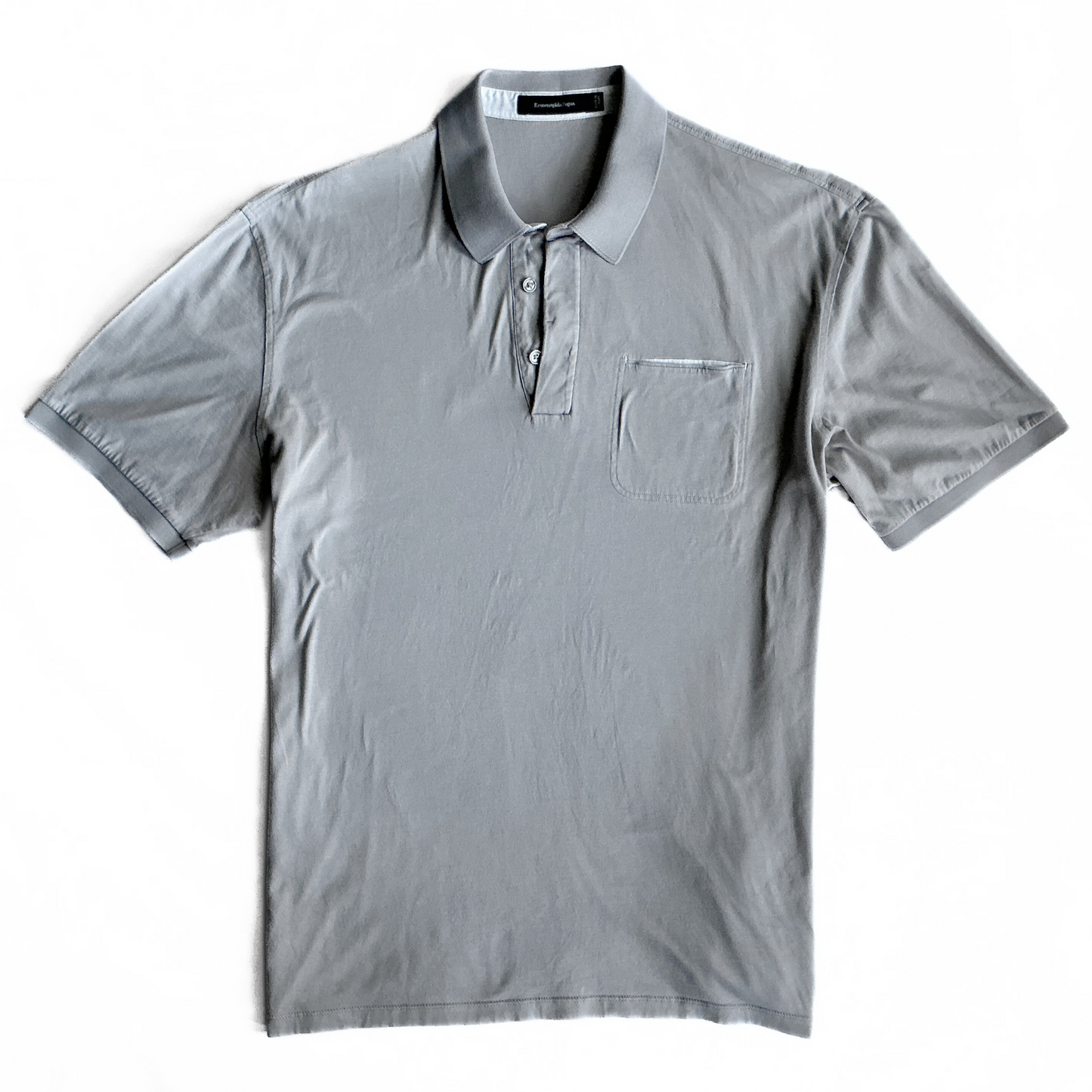 Ermenegildo Zegna Polo Shirt in Stone / White