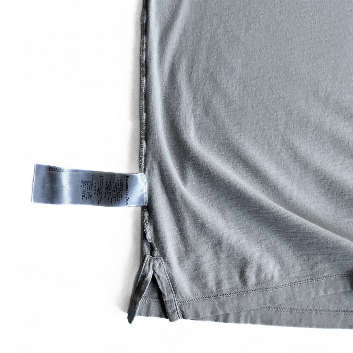 Ermenegildo Zegna Polo Shirt in Stone / White