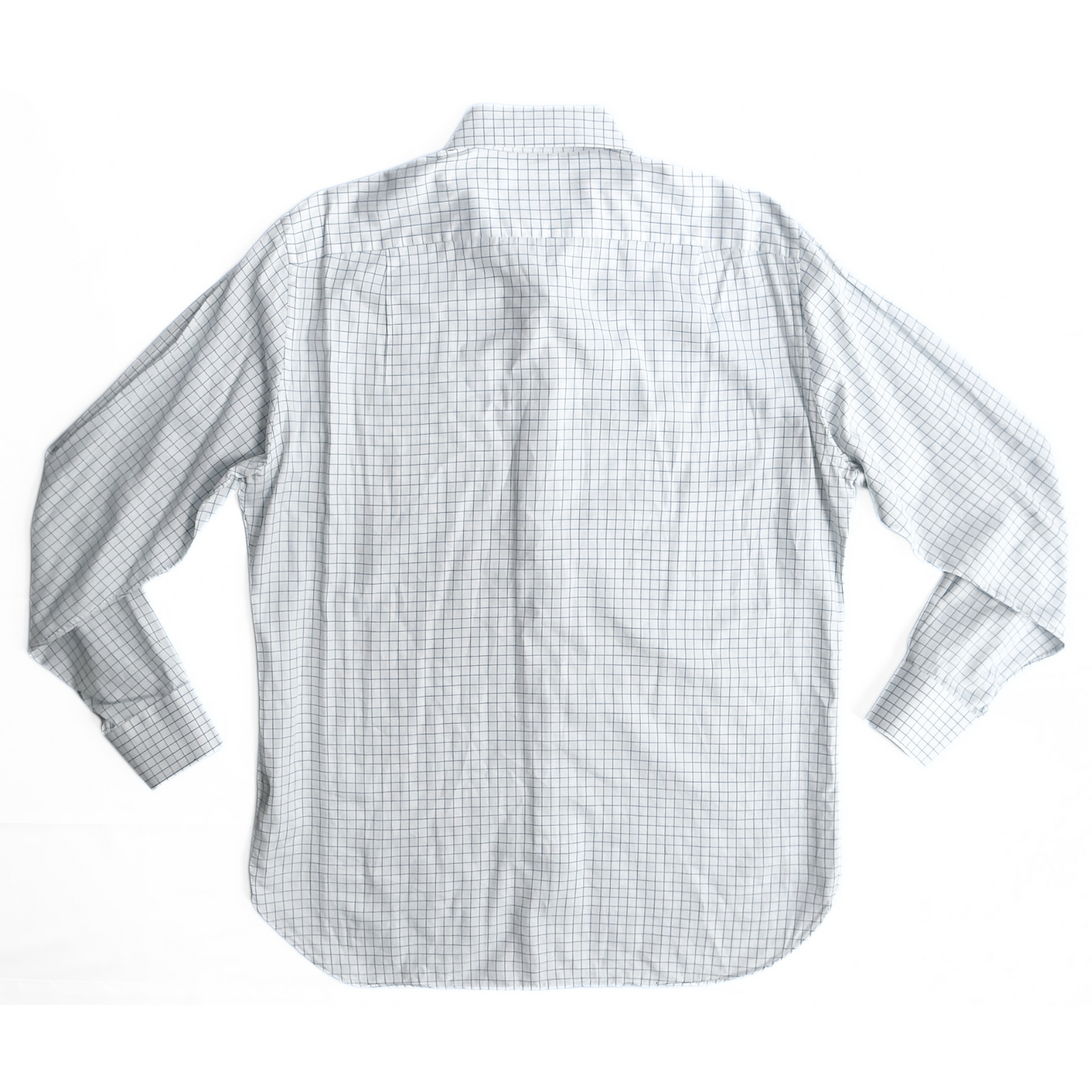 Ermenegildo Zegna Geometric Button Shirt in White / Blue