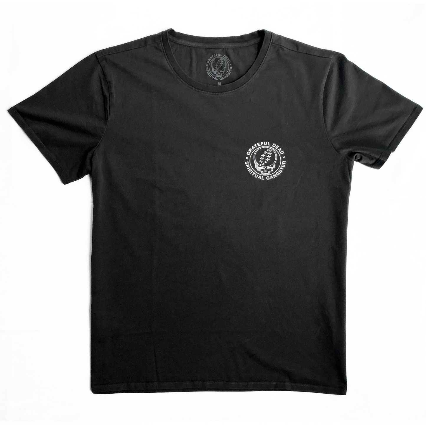 Grateful Dead Spiritual Gangster Black White T Shirt