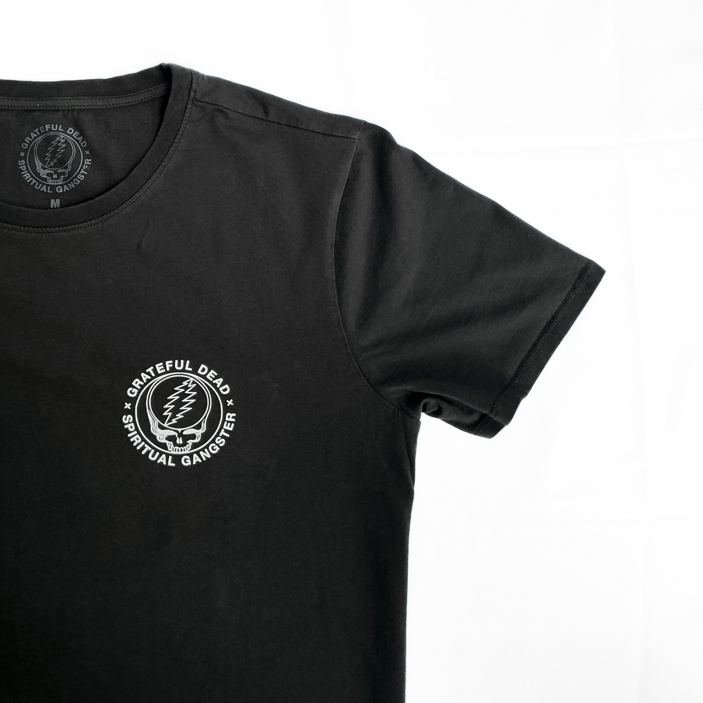 Grateful Dead Spiritual Gangster Black White T Shirt