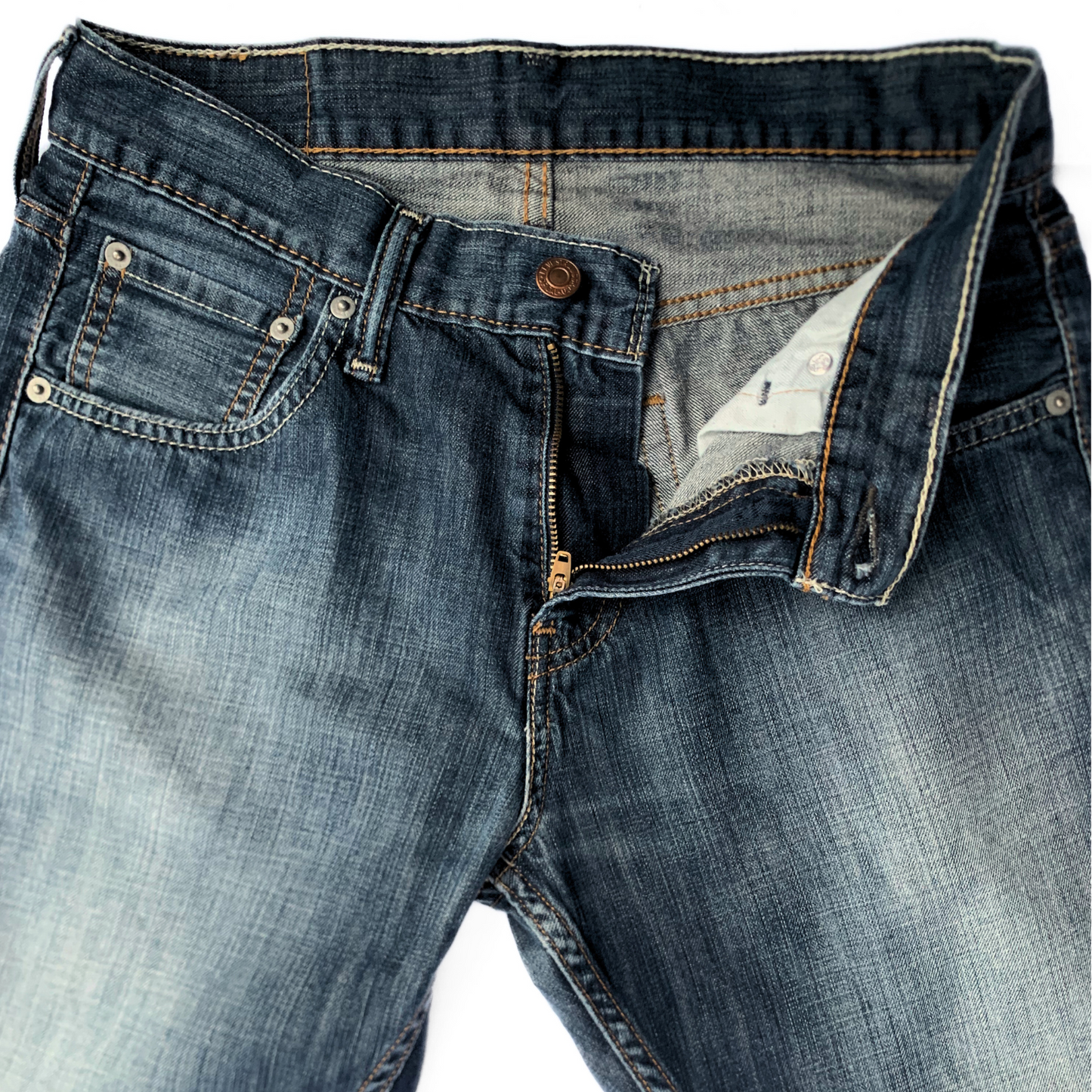 Levi 527 Washed Denim Jeans