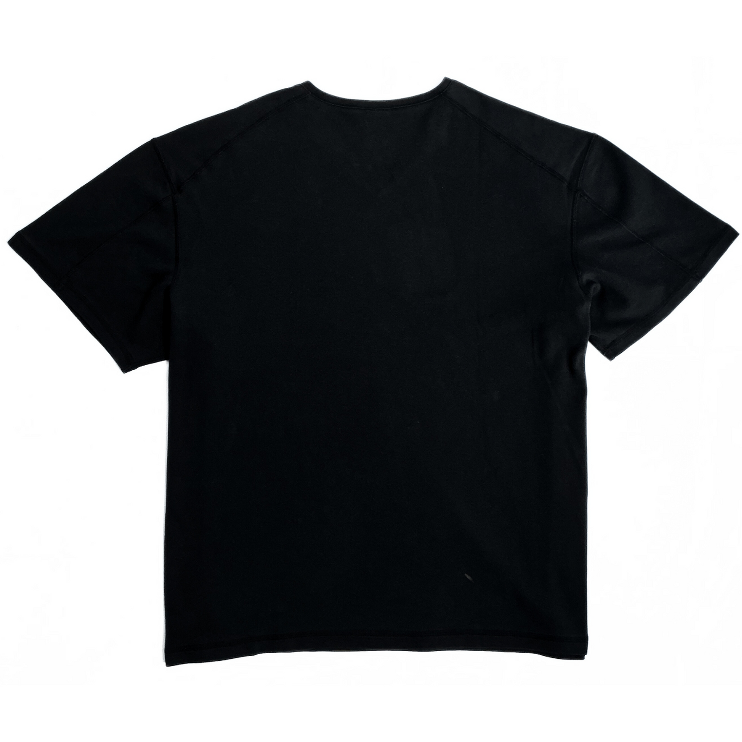 Nike Air Jordan V Neck Canvas T Shirt Black White Embroidery