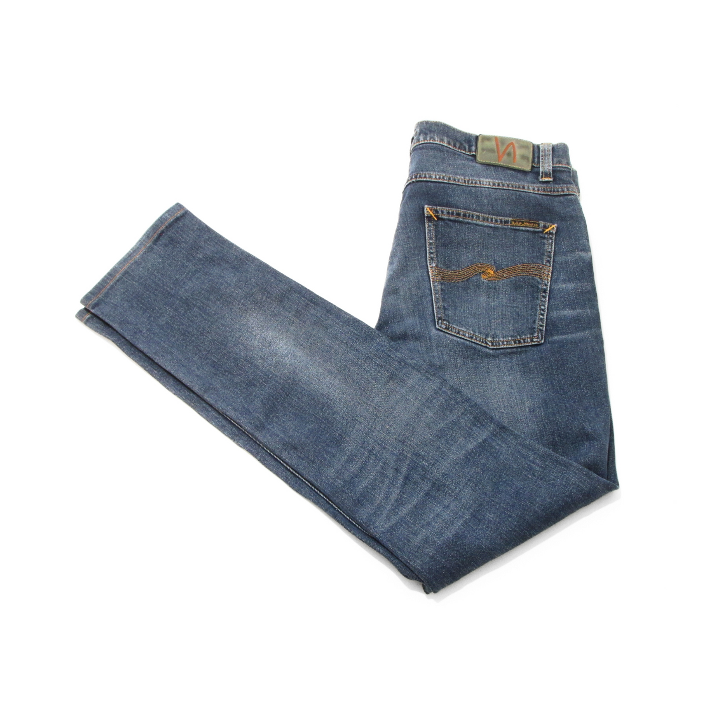 Nudie Jeans Co Lean Dean Denim in Deep Dark Indigo