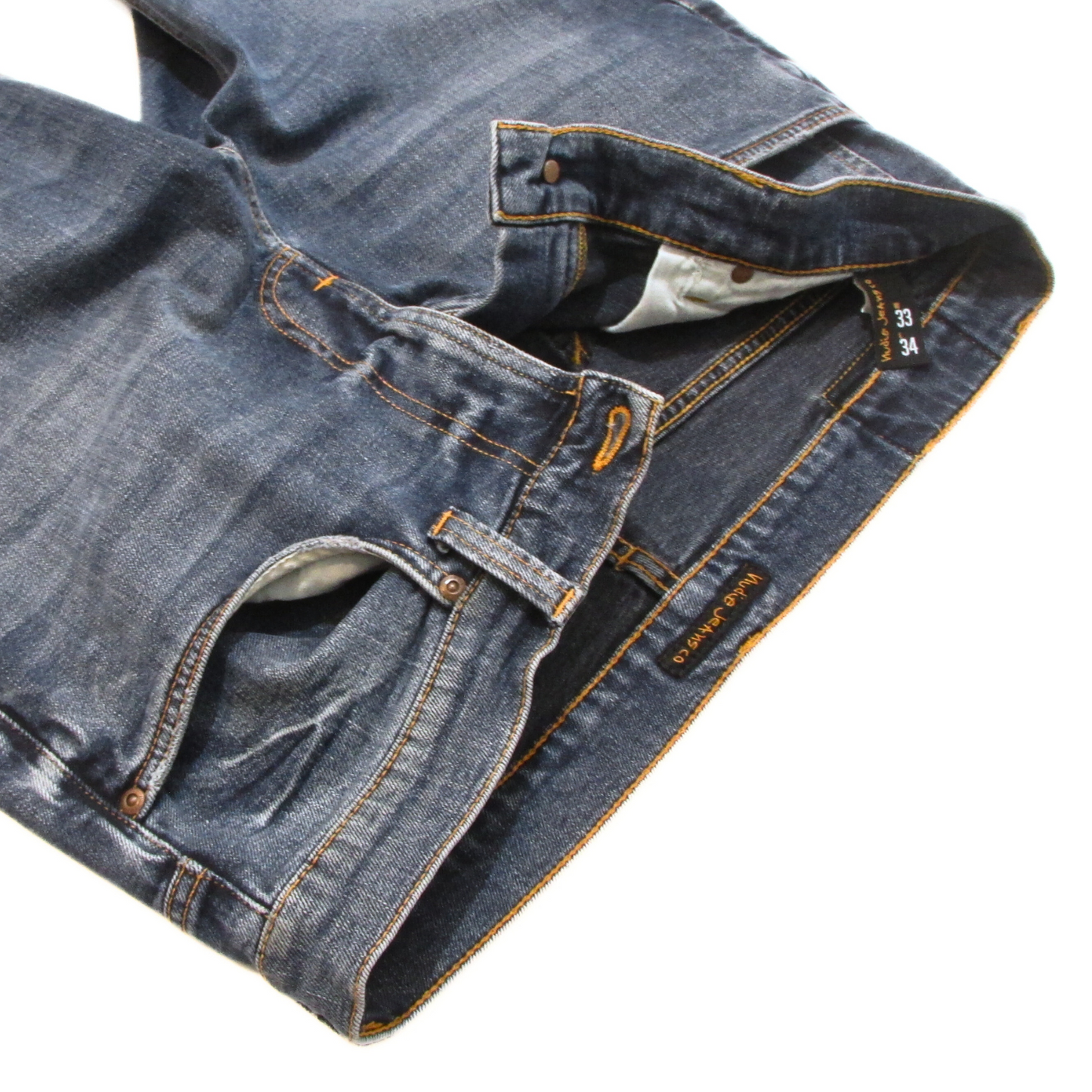 Nudie Jeans Co Lean Dean Denim in Deep Dark Indigo