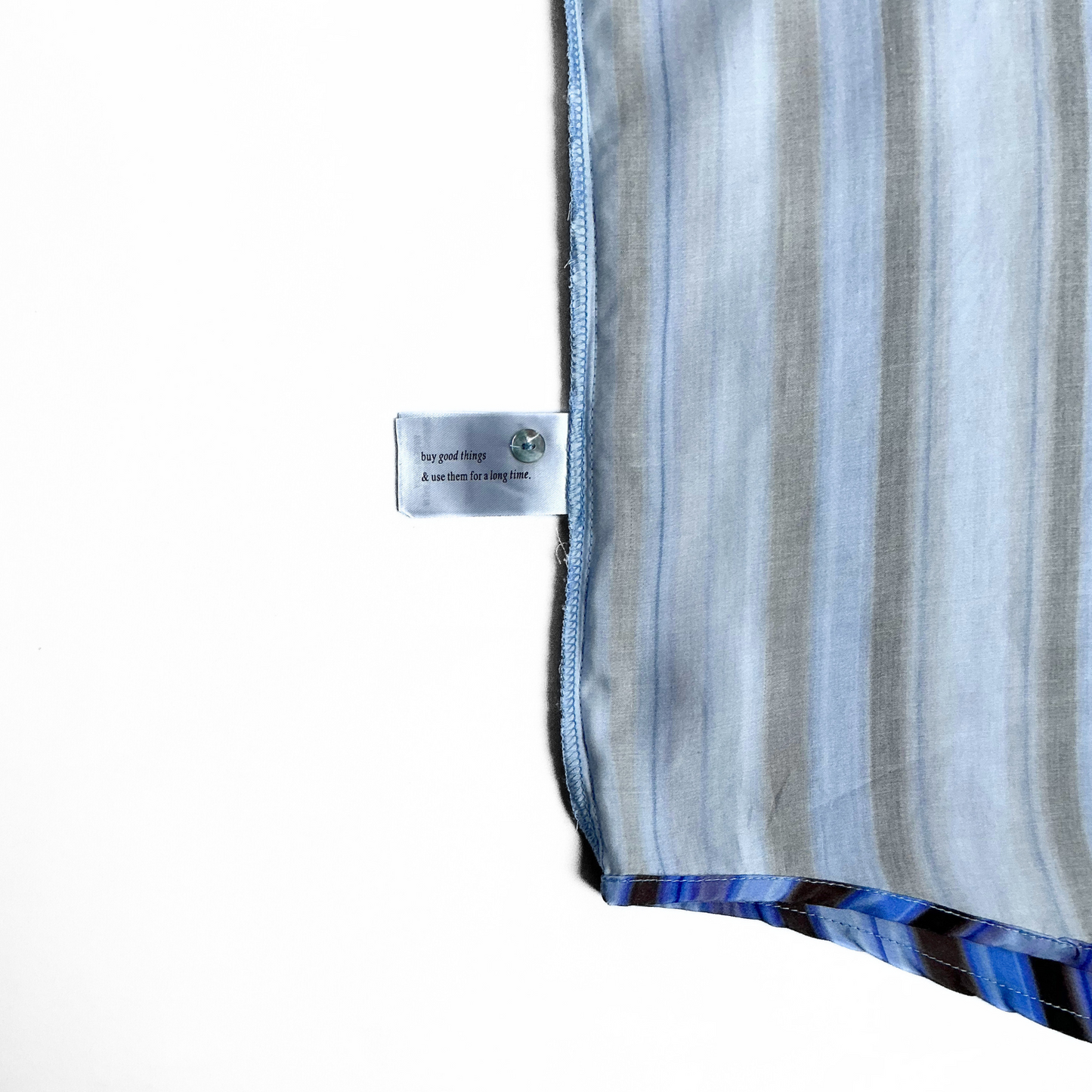 One Mile Short Sleeve Striped Shirt in Purple Blue Brown