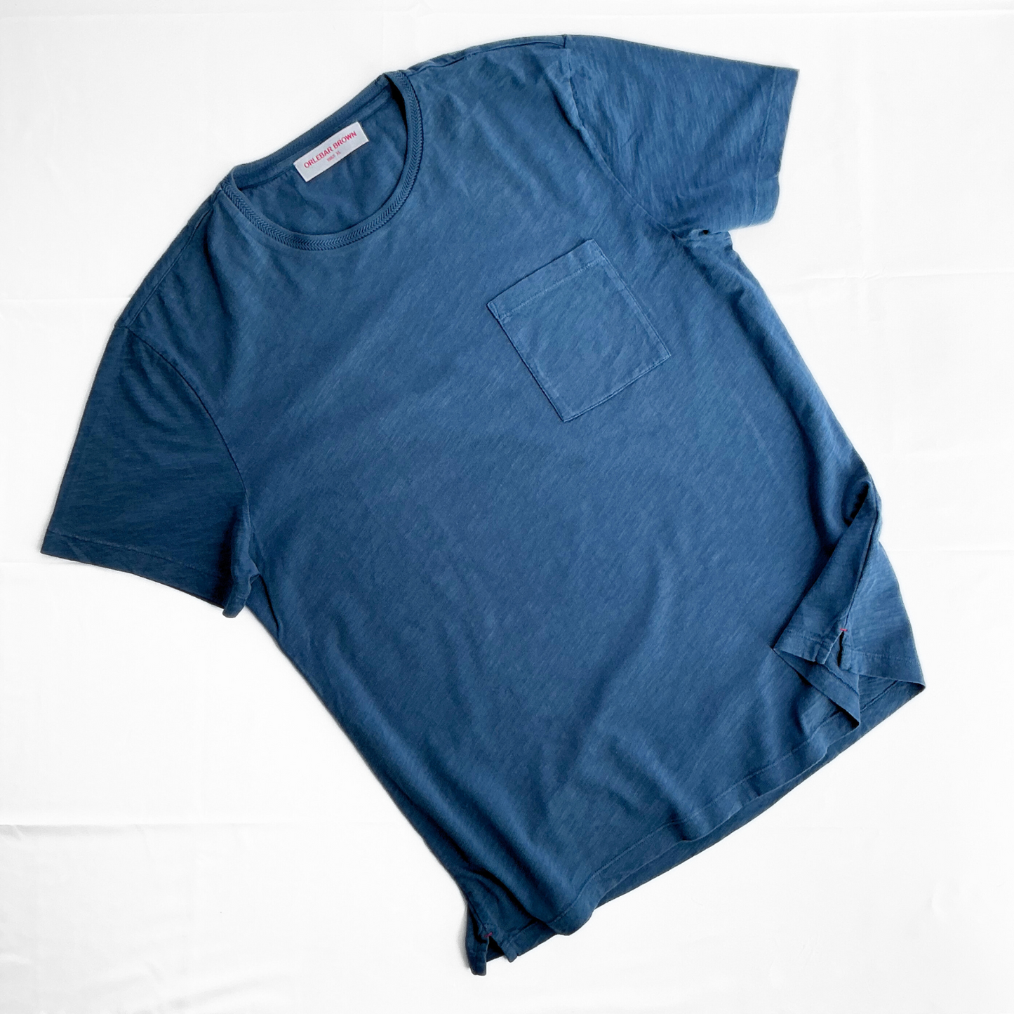 Orlebar Brown Classic Short Sleeve Pocket T-Shirt Ocean Blue