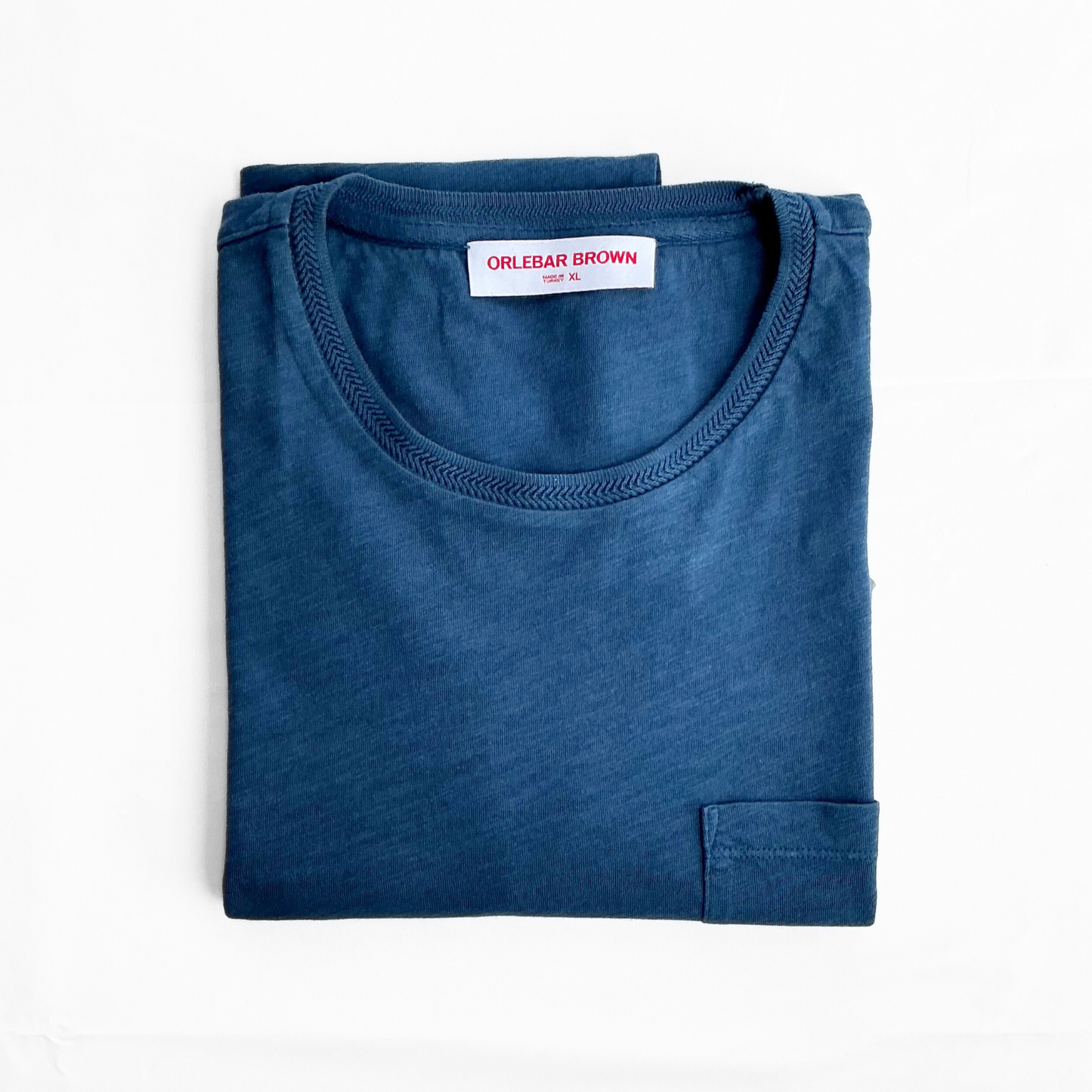 Orlebar Brown Classic Short Sleeve Pocket T-Shirt Ocean Blue