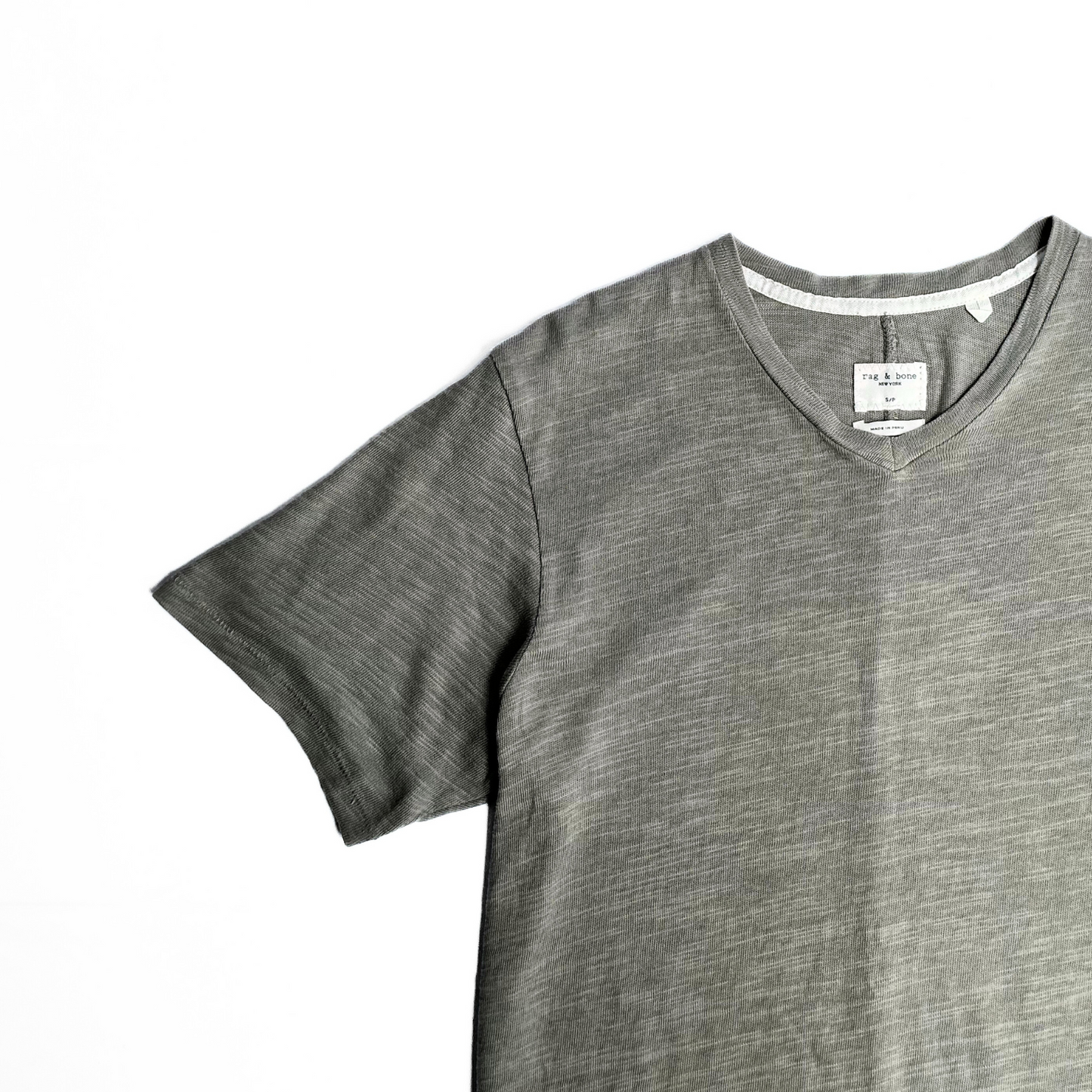 Rag & Bone V Neck T Knitted Jersey T-Shirt