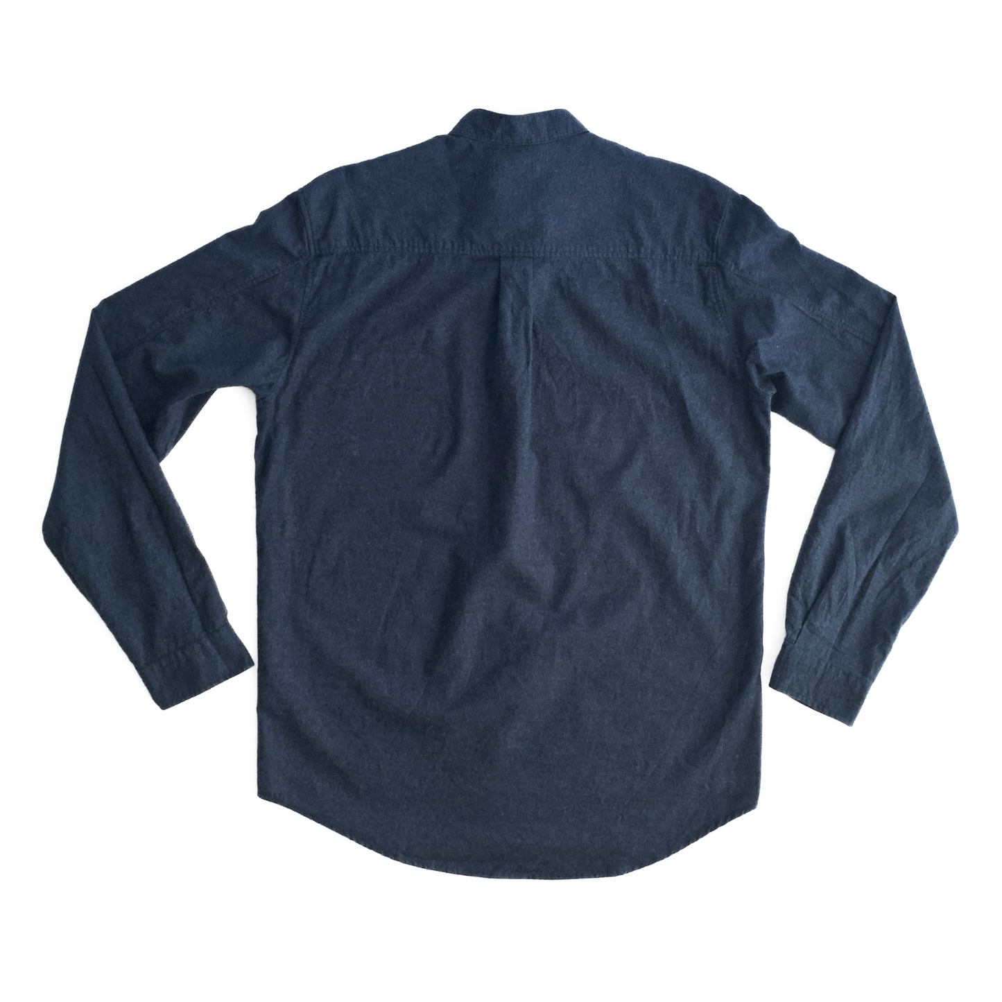 SIRPLUS London Navy Cotton Cashmere Grandad Shirt
