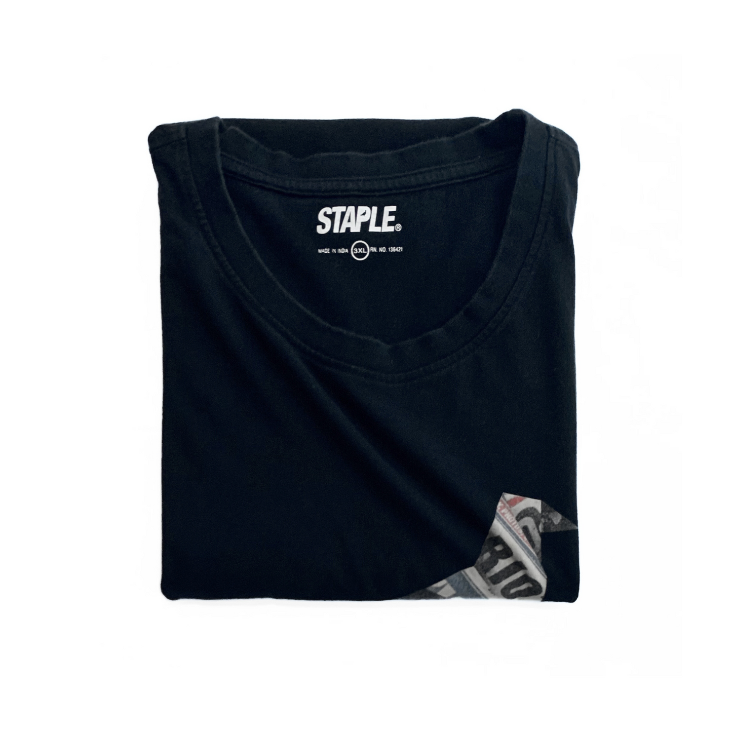 Staple Pigeon Newspaper T-Shirt in Black