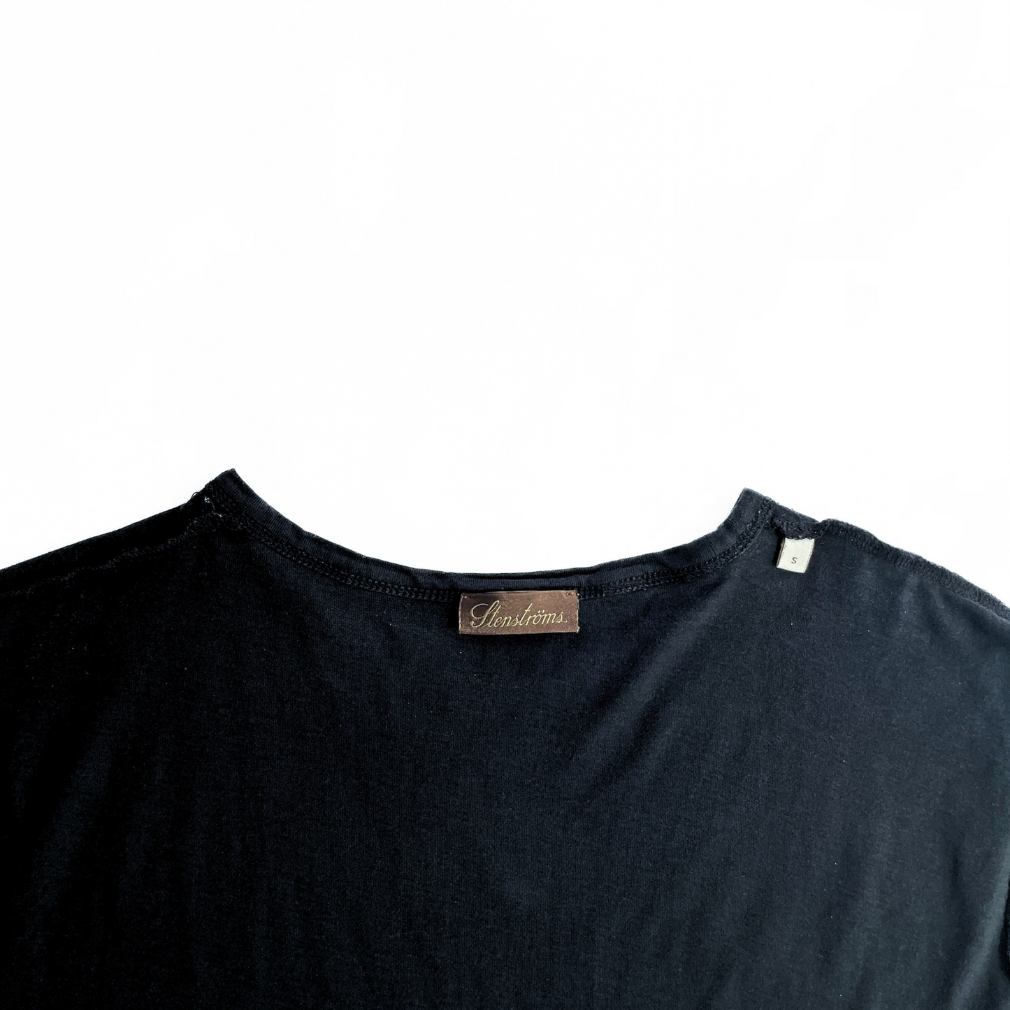 Stenströms Round Neck T-Shirt in Dark Navy