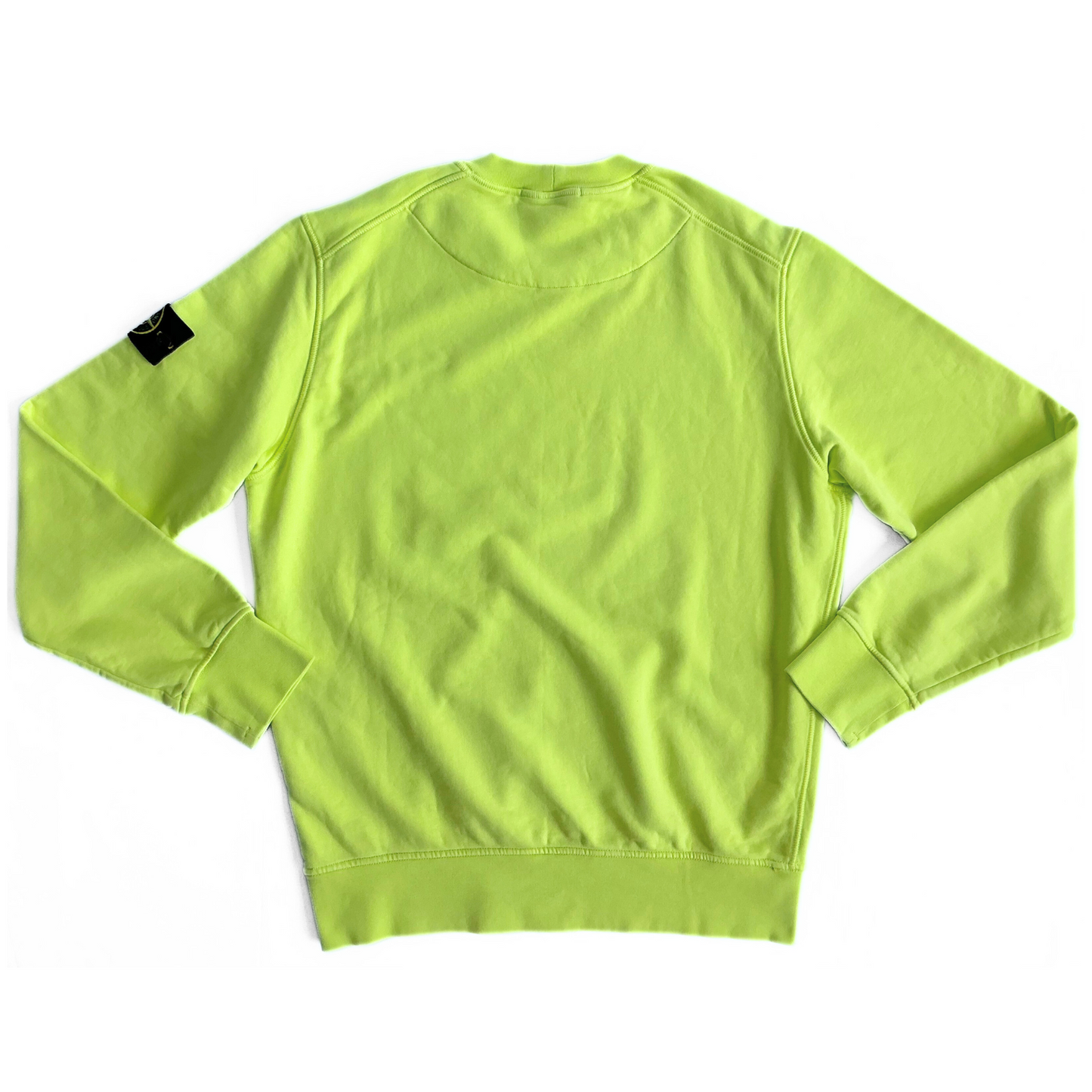 Stone Island Logo-Appliquéd Sweatshirt in Neon Yellow