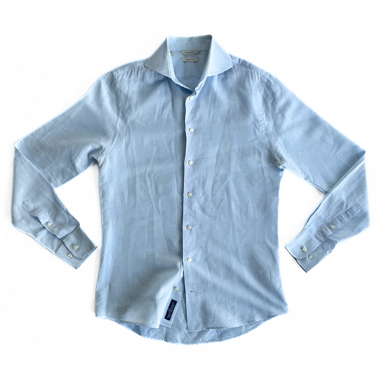 Suitsupply Linen Shirt in Light Blue