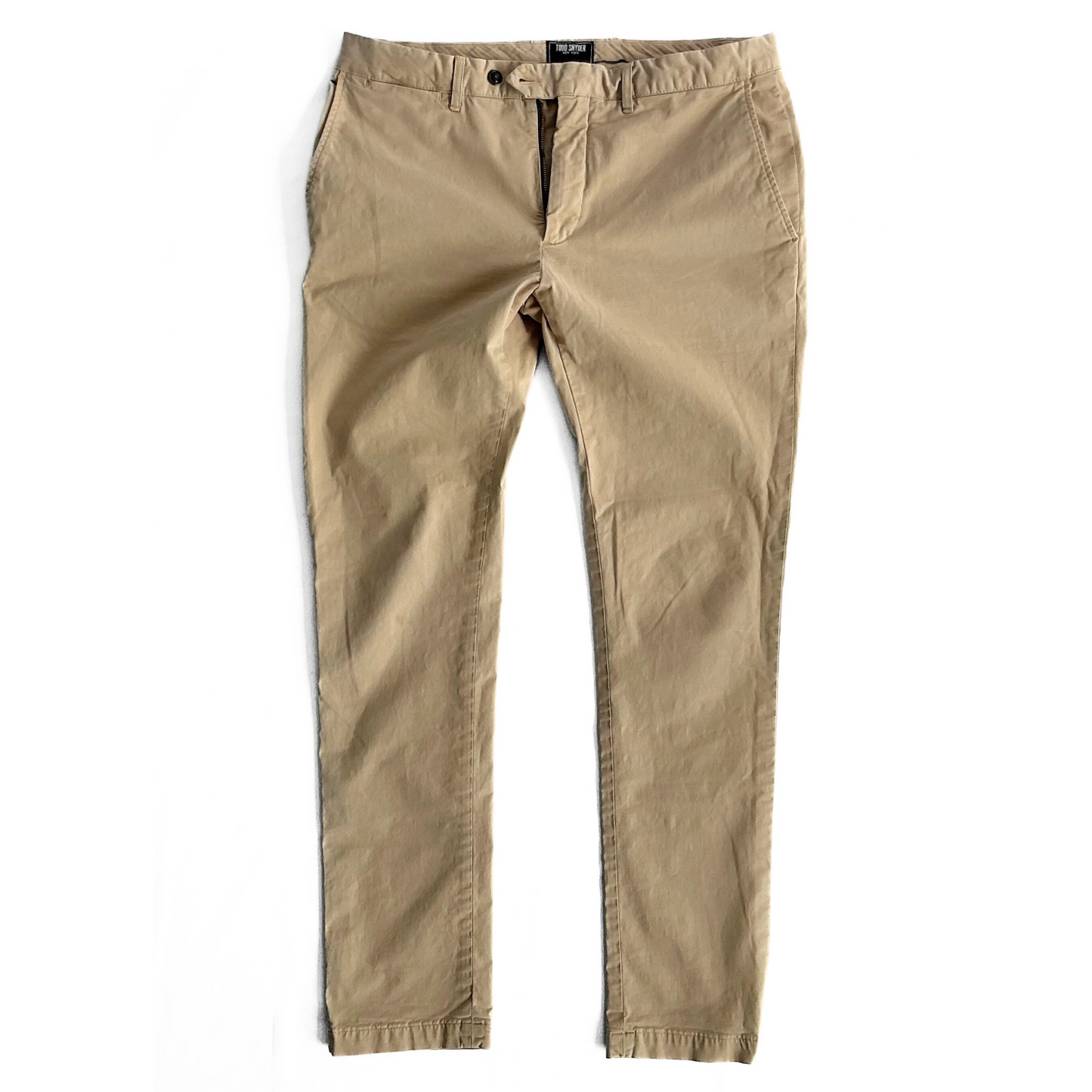 Todd Snyder Khaki Chino Pants in Beige