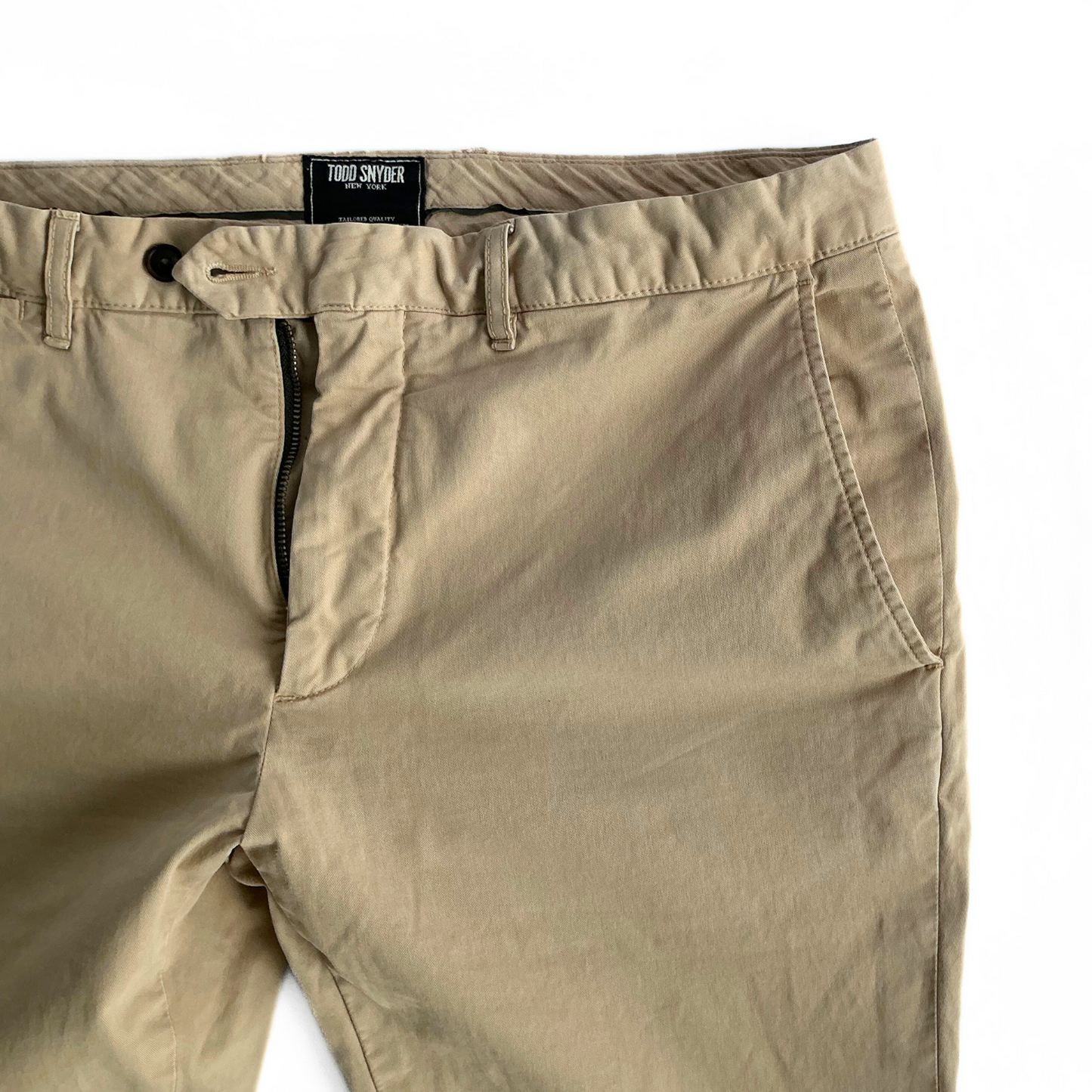 Todd Snyder Khaki Chino Pants in Beige