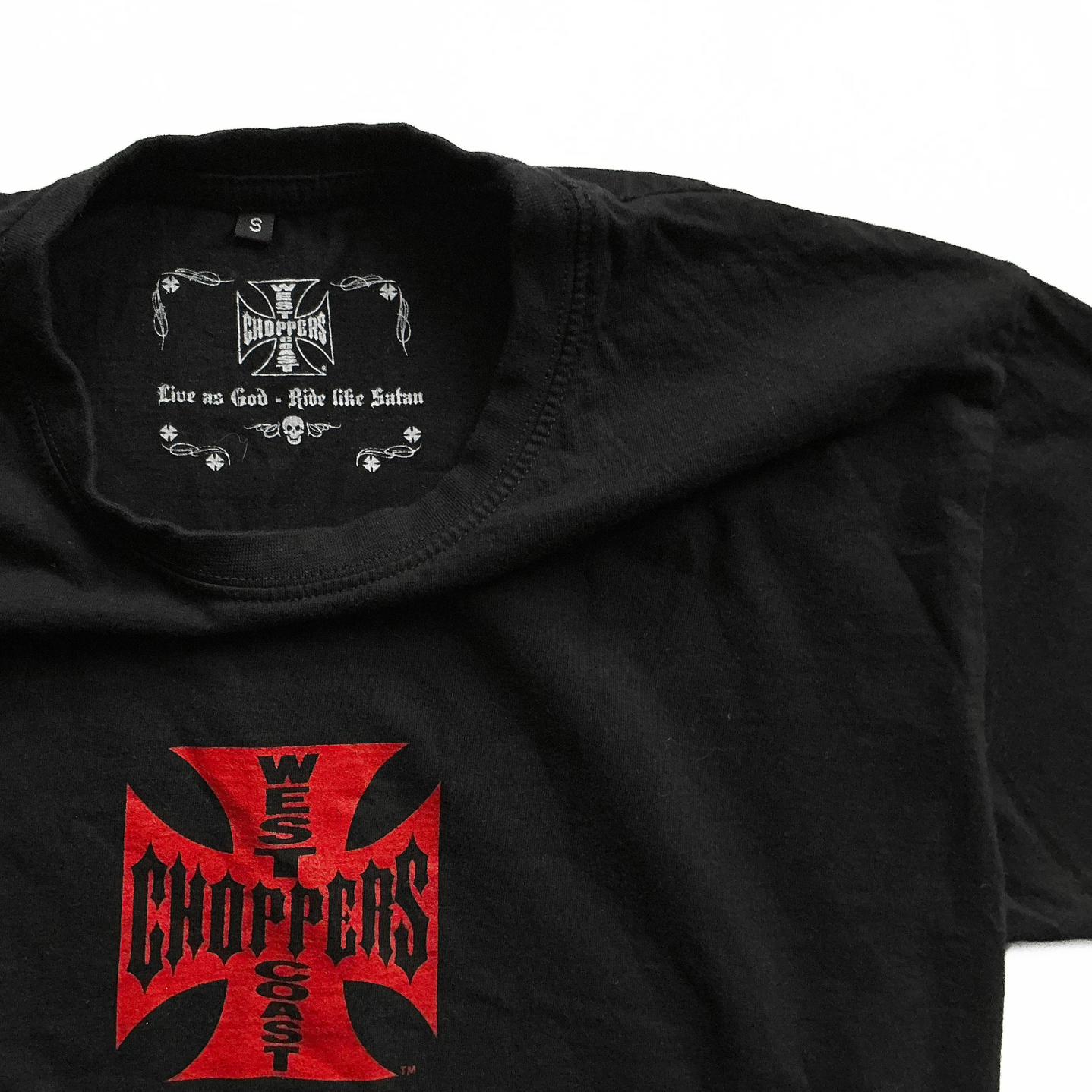 West Coast Choppers Classic T-Shirt in Black / Red