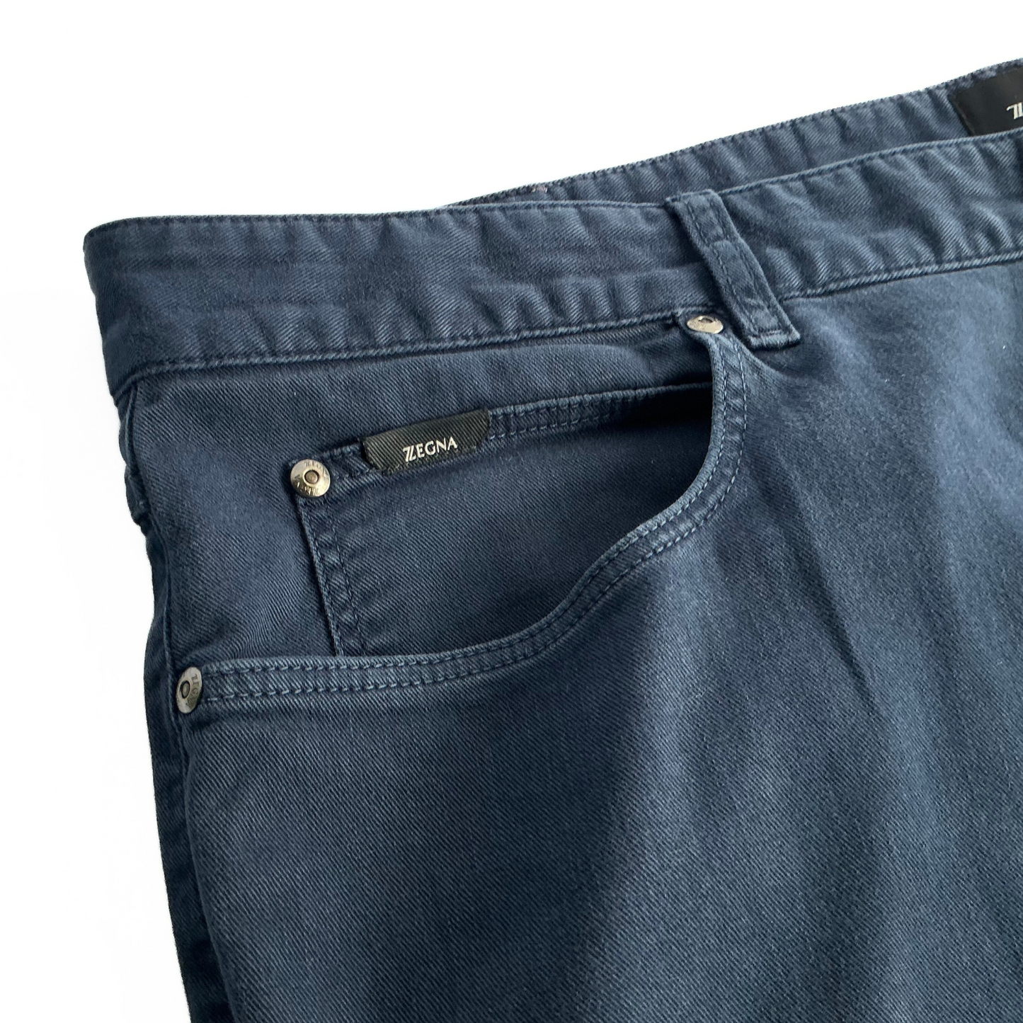 Z Zegna Chino Pants in Grey / Pastel Blue