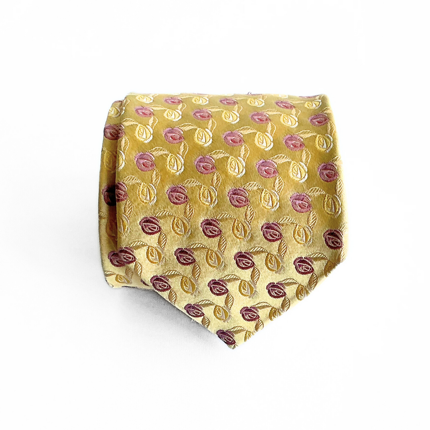 Ermenegildo Zegna Tie in Yellow / Pink
