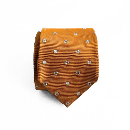 Luigi Borrelli Patterned Tie in Yellow