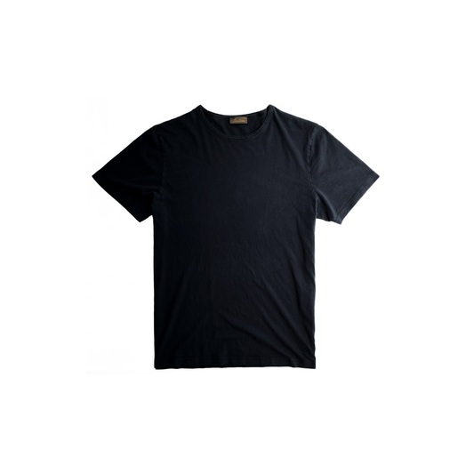 Stenströms Round Neck T-Shirt in Dark Navy