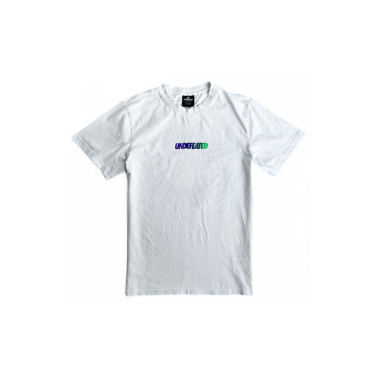 Undefeated Suburst T-Shirt in White by Sacai Assoc.