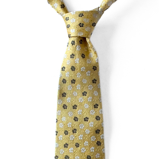 Ermenegildo Zegna Tie in Yellow / Brown