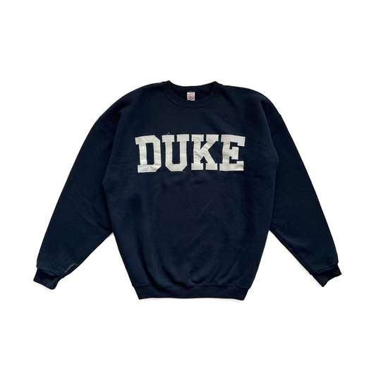 Soffe Heavy Sweats Duke Sweatshirt in Navy / White