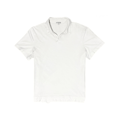 James Perse Supima Polo Shirt in White