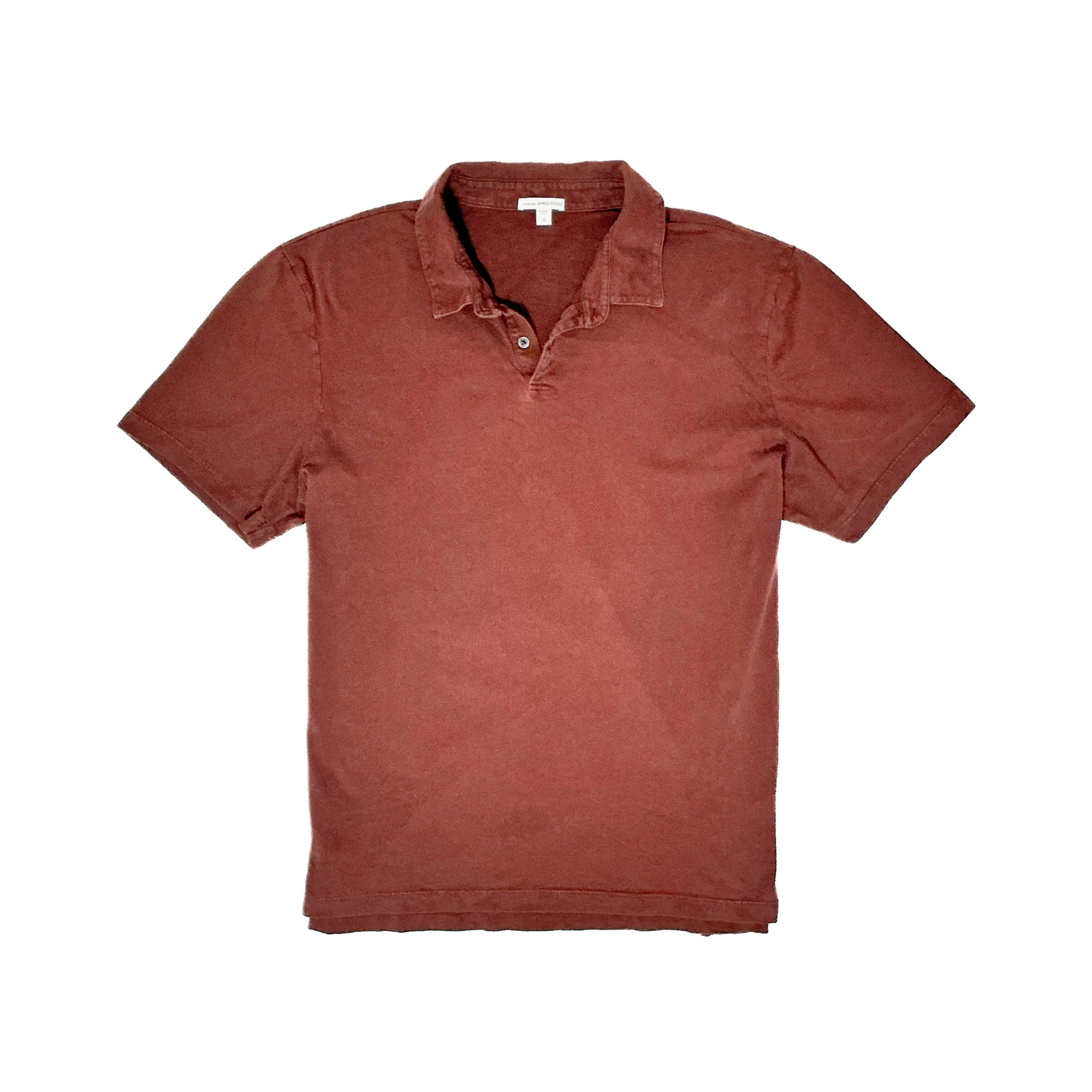 James Perse Supima Polo Shirt in Brown