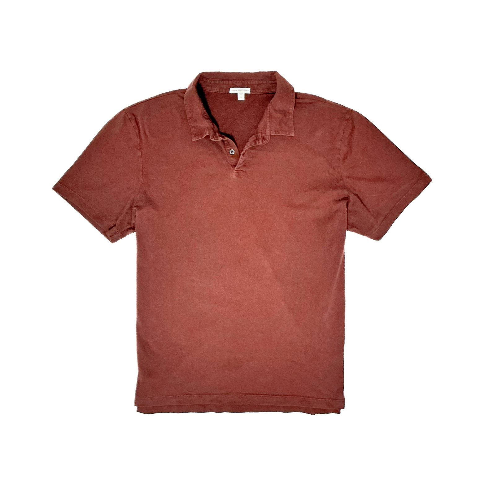 James Perse Supima Polo Shirt in Brown