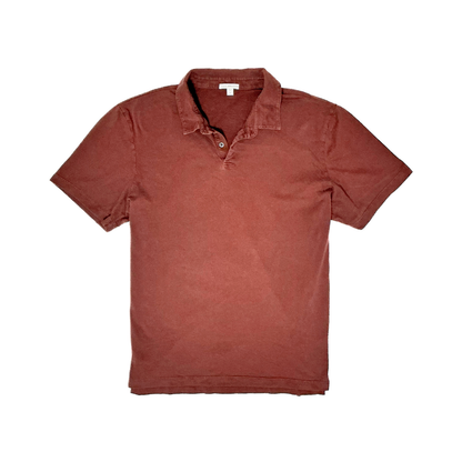 James Perse Supima Polo Shirt in Brown