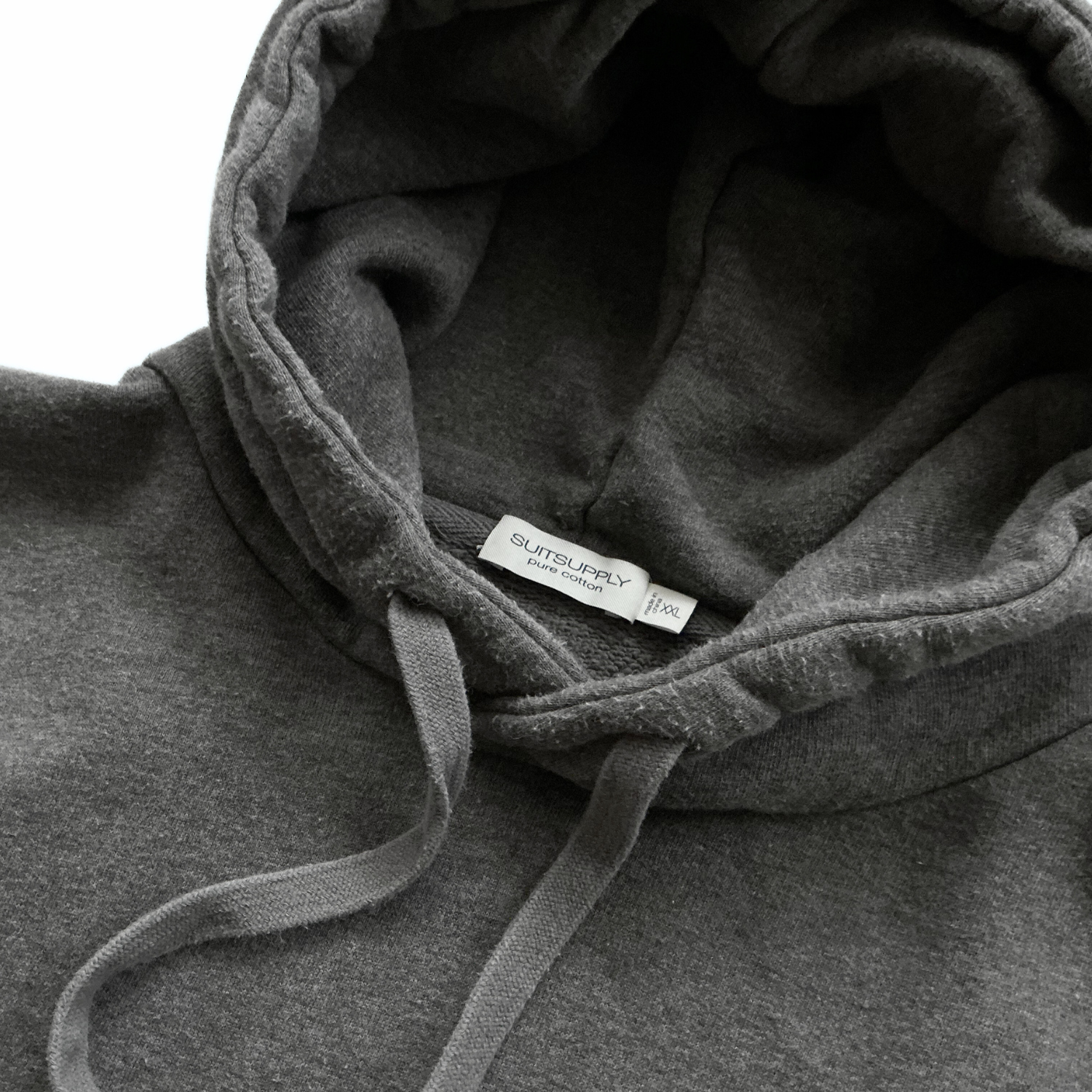 Suitsupply Pure Cotton Pullover Hoodie in Cocoa Brown