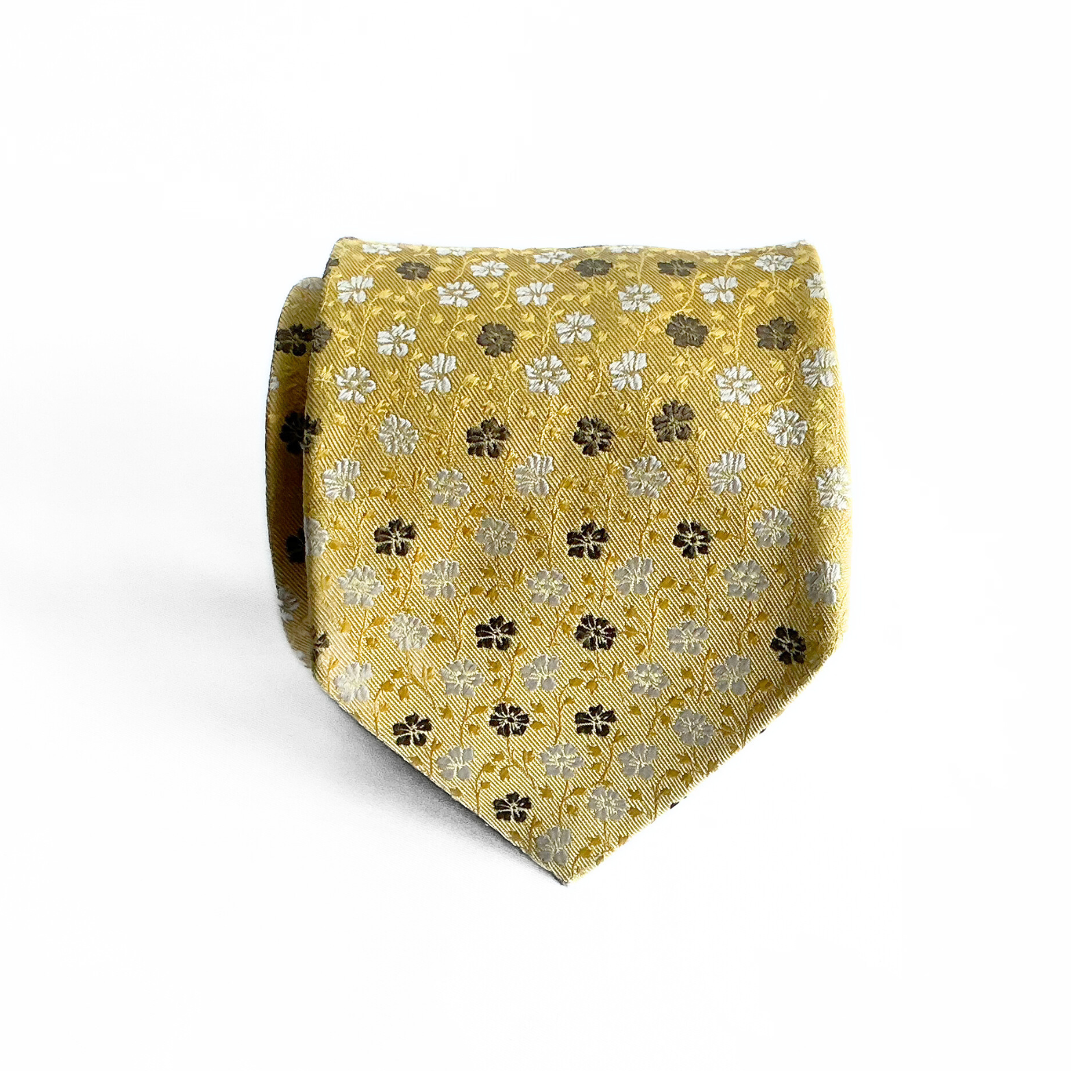 Ermenegildo Zegna Tie in Yellow / Brown