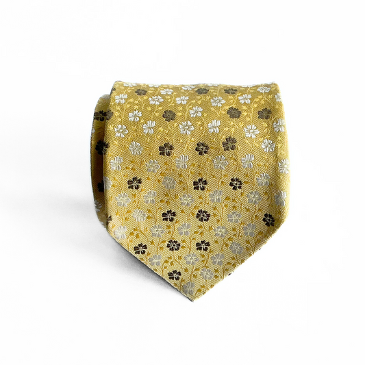 Ermenegildo Zegna Tie in Yellow / Brown