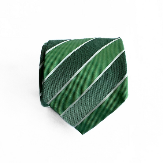 Ermenegildo Zegna Tie in Green Stripes