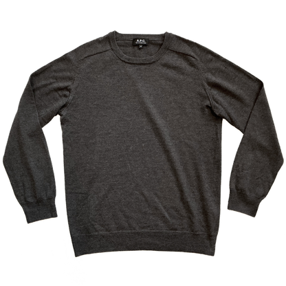 A.P.C. Alpaca Sweater in Cocoa / Brown / Blue