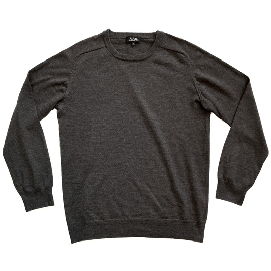 A.P.C. Alpaca Sweater in Cocoa / Brown / Blue