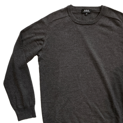 A.P.C. Alpaca Sweater in Cocoa / Brown / Blue
