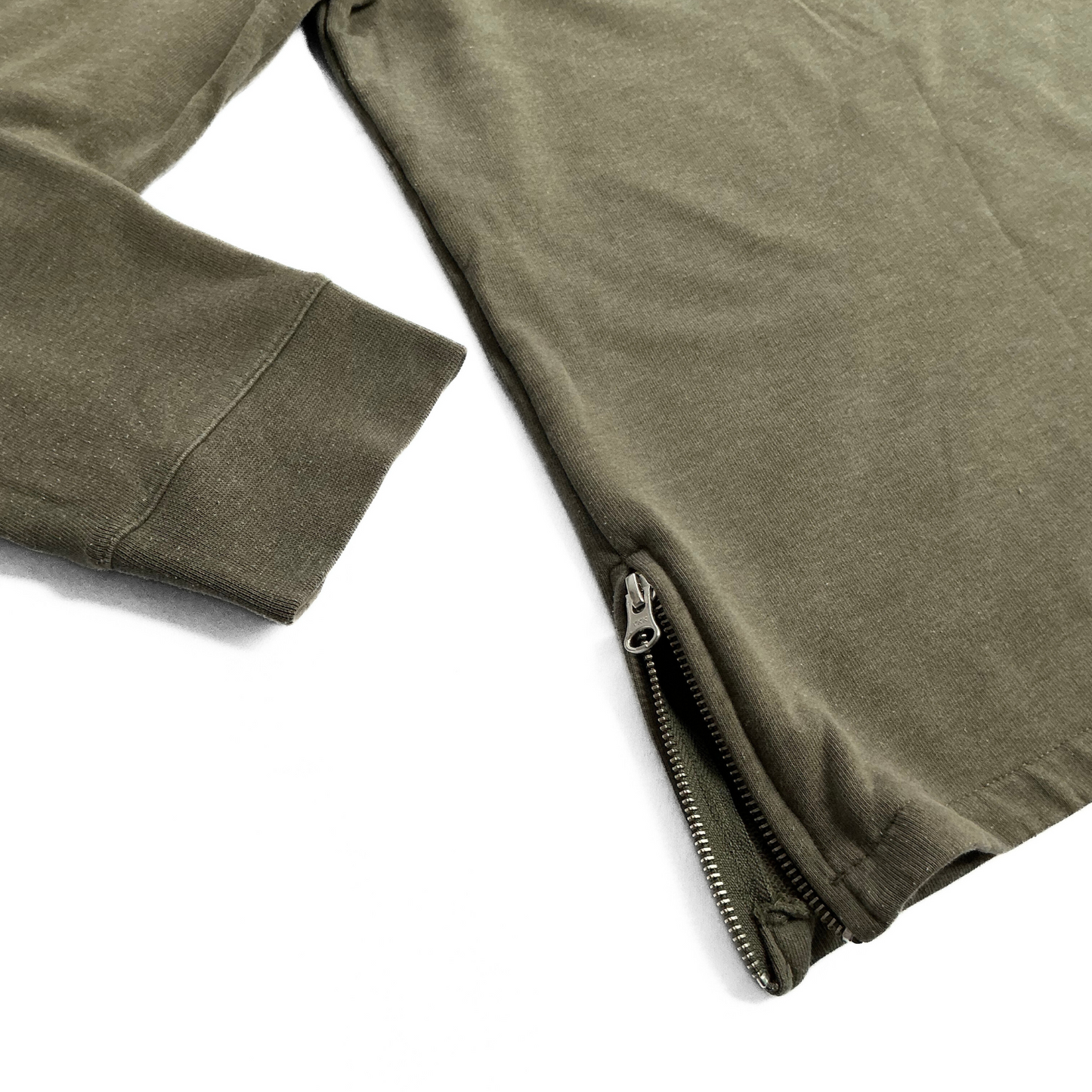 APC Half Zip Sweatshirt in Military Green