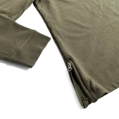 APC Half Zip Sweatshirt in Military Green