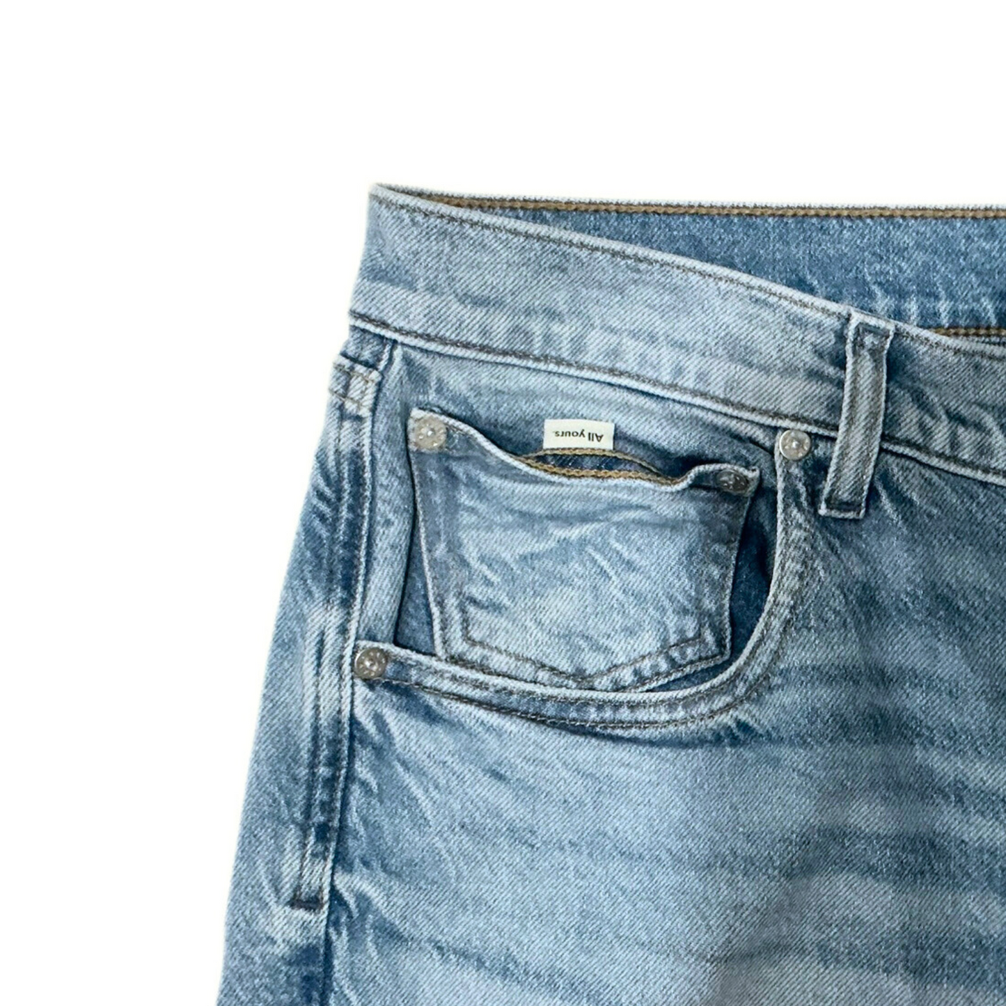 All Year Round the Roadie Denim Jeans in Light Wash Blue