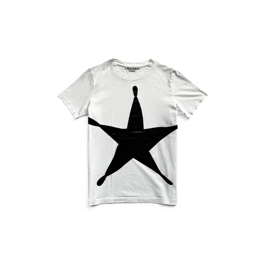 Acne Studios Taline B Star&nbsp;T-Shirt in White / Black