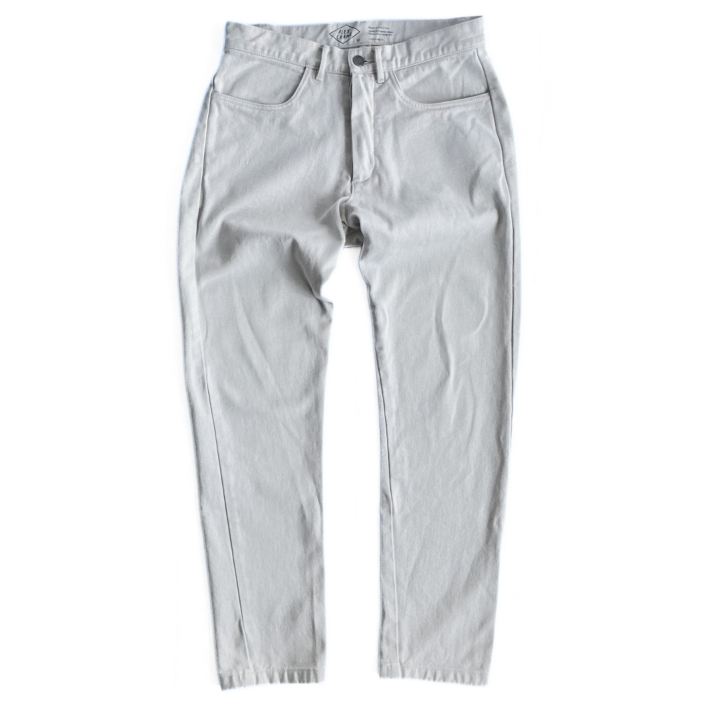 Alex Crane Cham Linen Pants in White / Beige