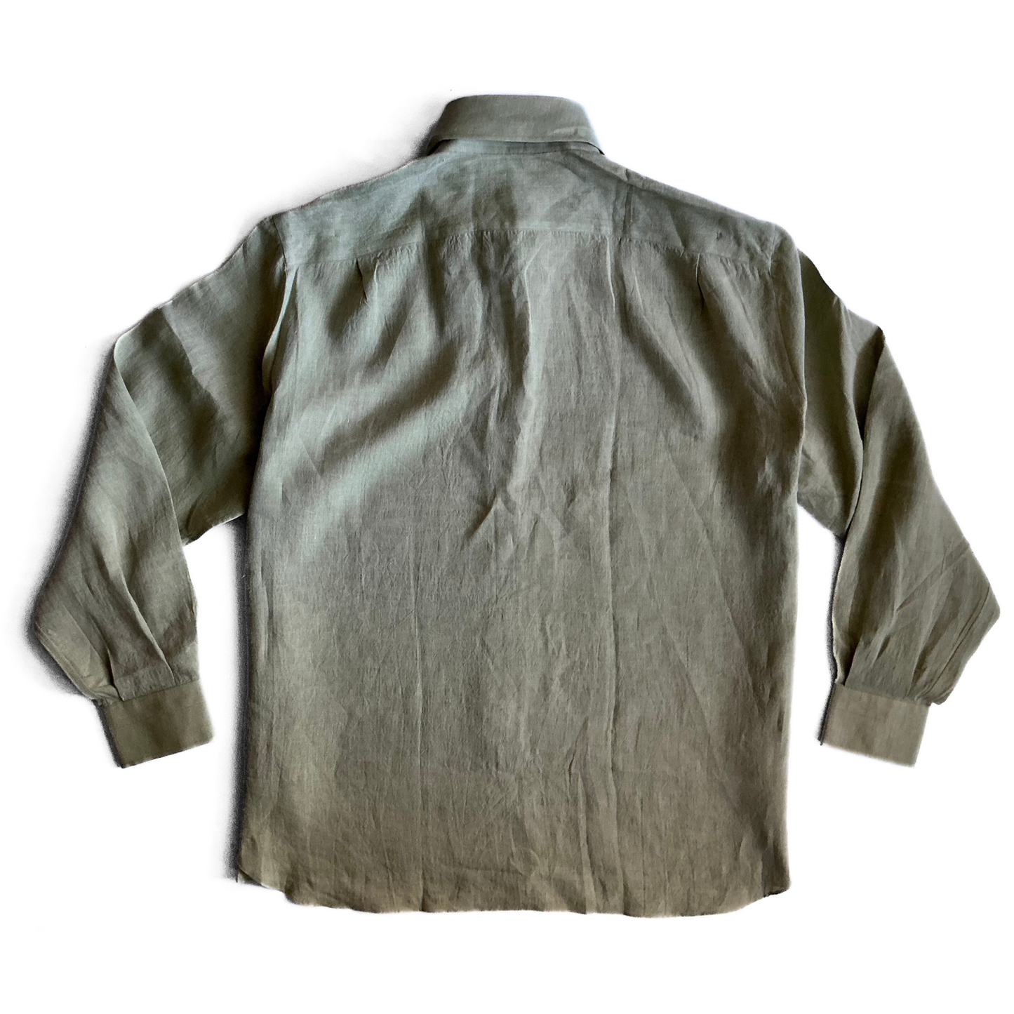 Arnys Paris Linen Shirt in Military Green