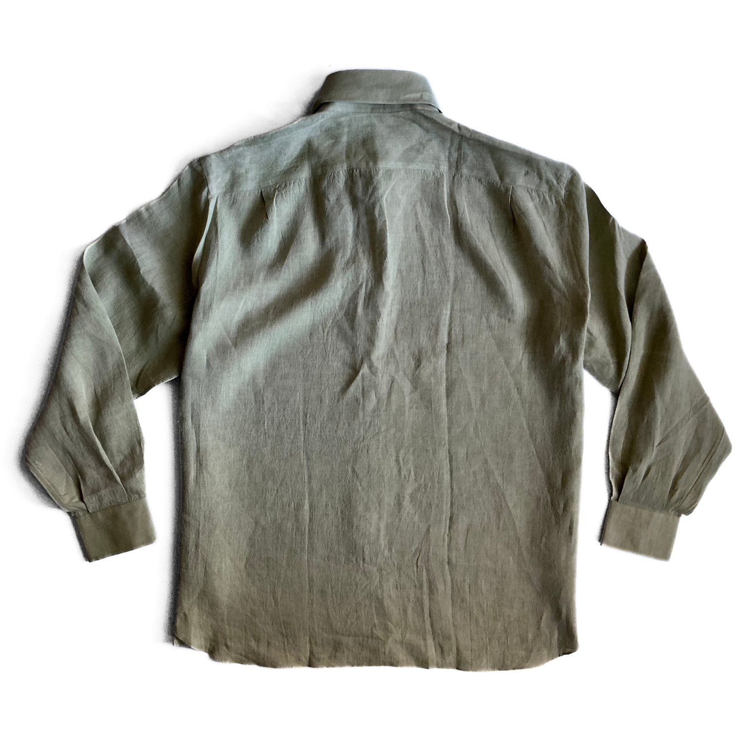Arnys Paris Linen Shirt in Military Green