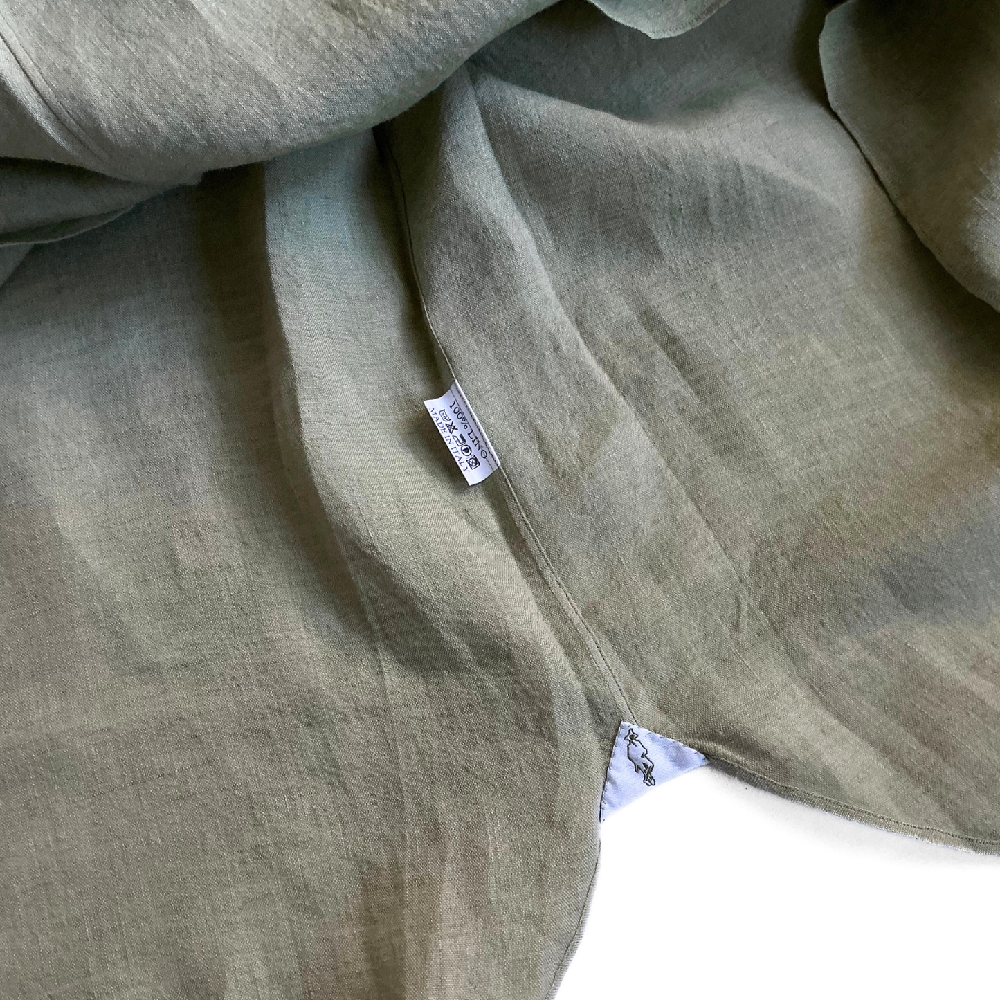 Arnys Paris Linen Shirt in Military Green
